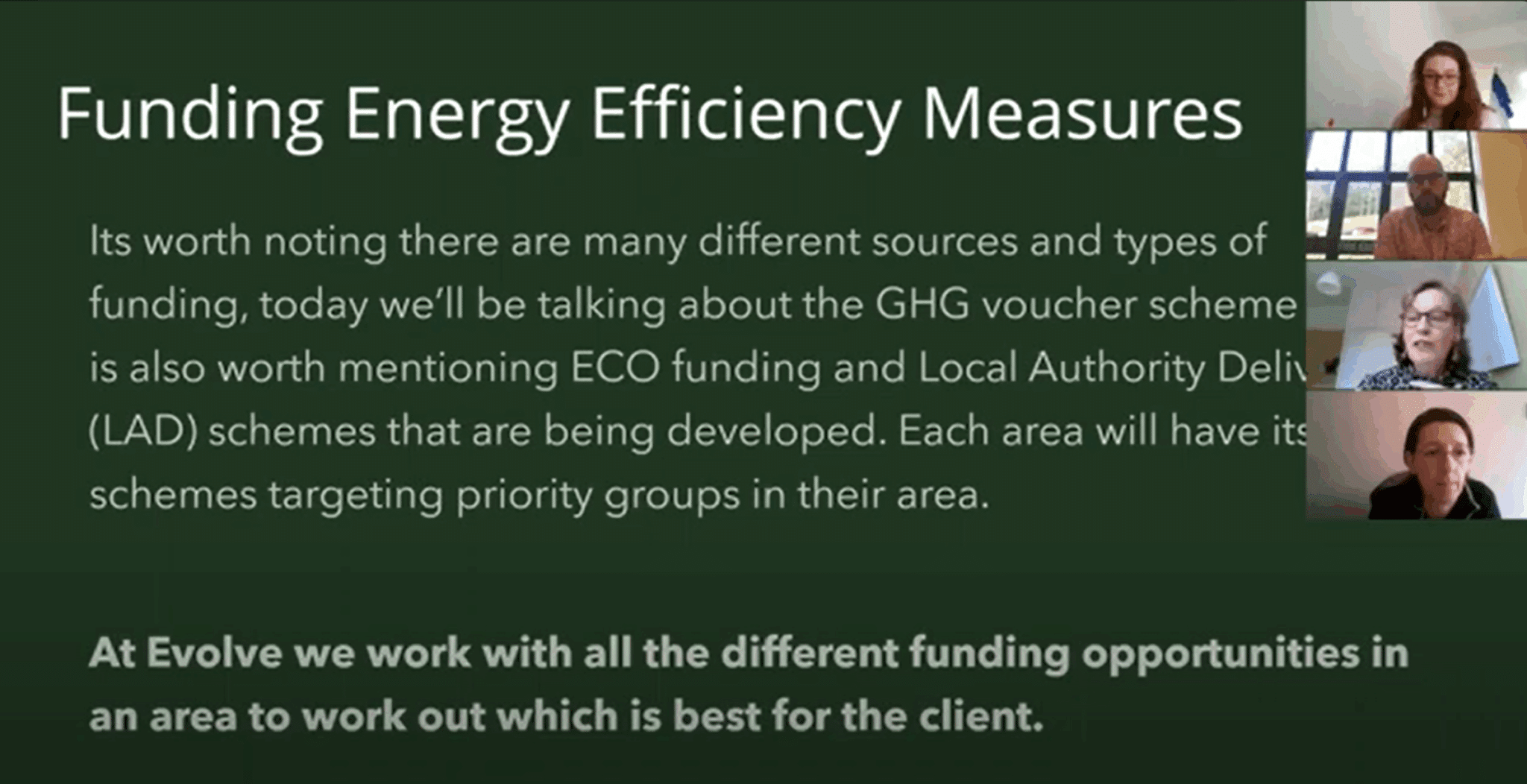Evolve Green Homes Grant Webinar Part 2