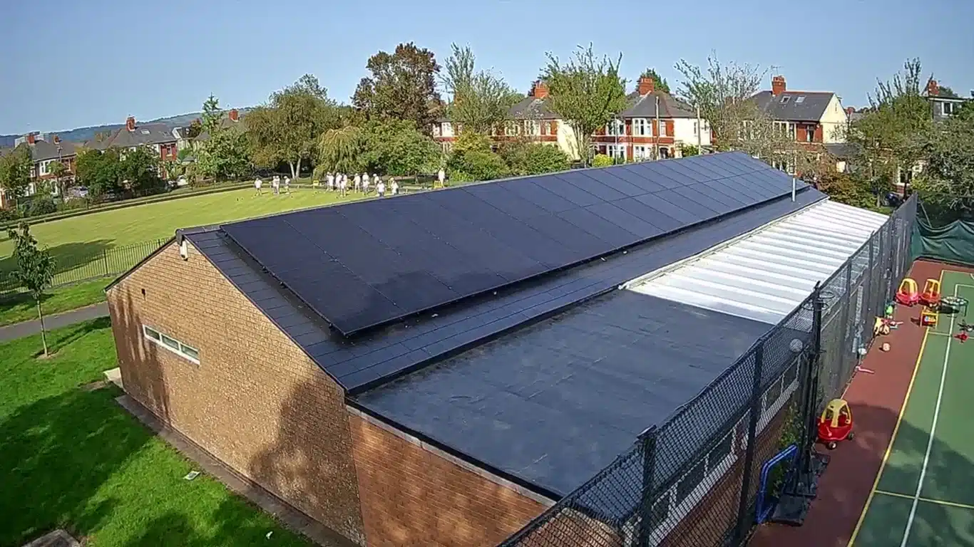 maes-y-coed community centre solar panel installation