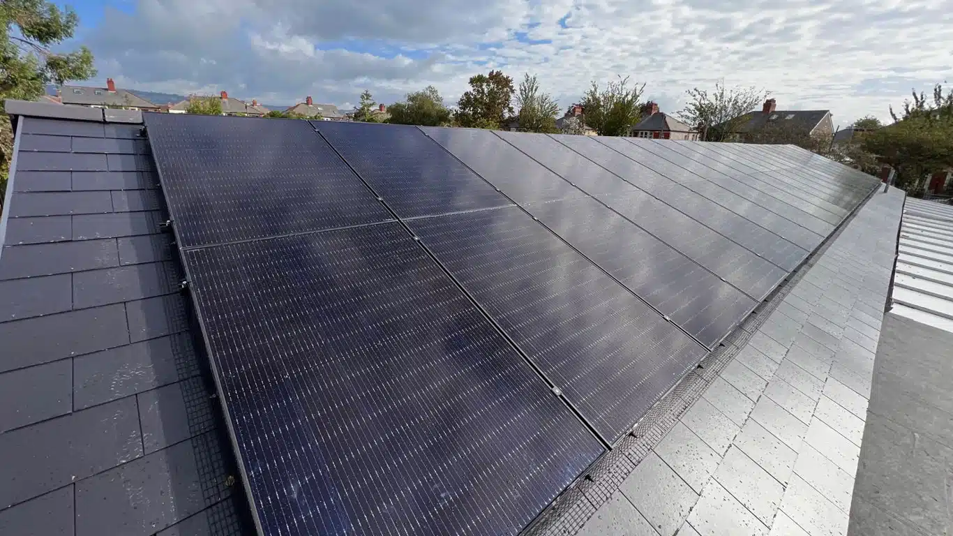 maes-y-coed community centre solar panel installation